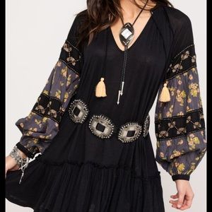 NEW Free People Mix It Up Tunic Black Small